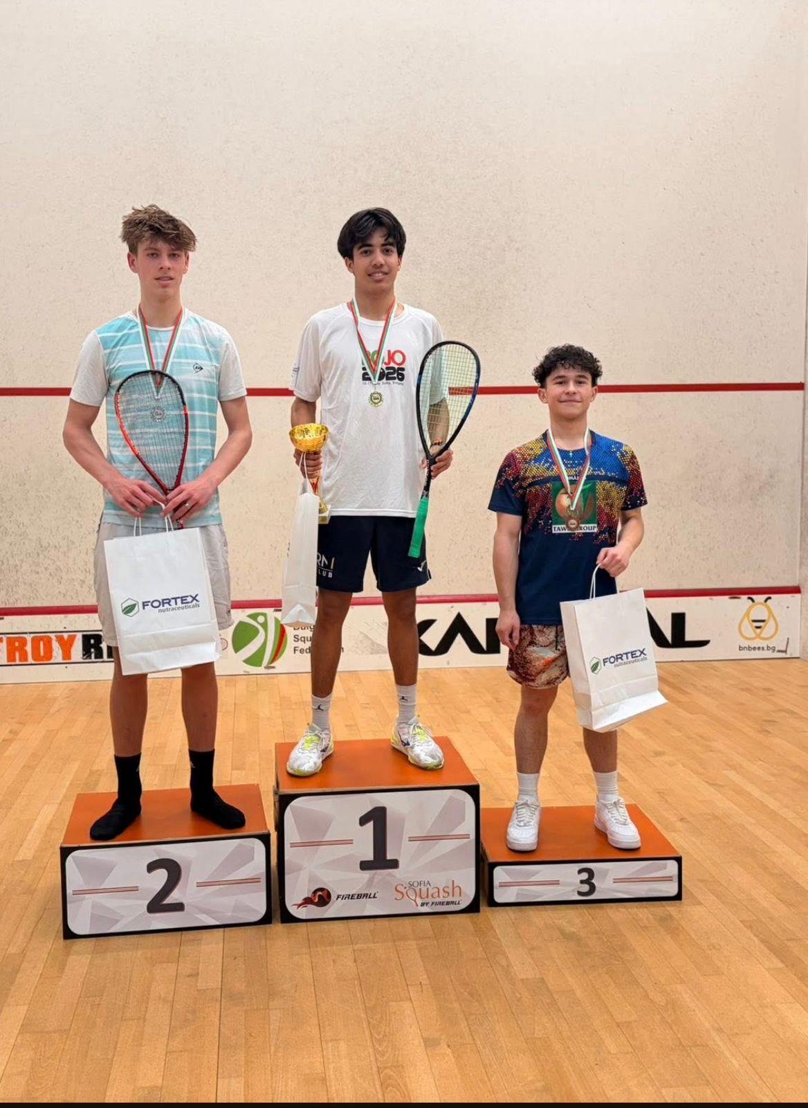 Podium Bulgarian Junior Open